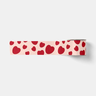 Heart Wrapping Paper Satin Ribbon