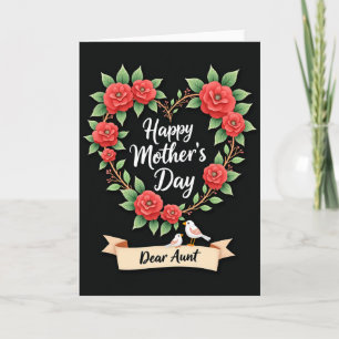Heart Wreath Mothers Day Card