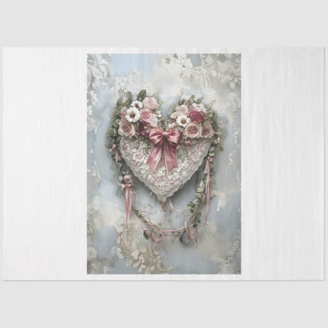 Heart Wreath Tissue Paper (Front)