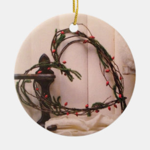 HEART WREATH TREE ORNAMENT