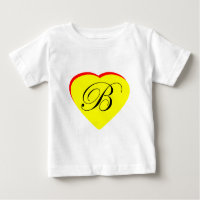 Heart Yellow Red B Wedding Invitation The MUSEUM Z