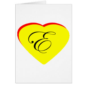 Heart Yellow Red E Wedding Invitation The MUSEUM Z