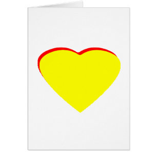 Heart Yellow Red Wedding Invitation The MUSEUM Zaz