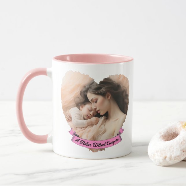 Heart You, A Mother Without Compare Mug (With Donut)
