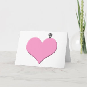 heart you are here - love and valentine's day holiday card