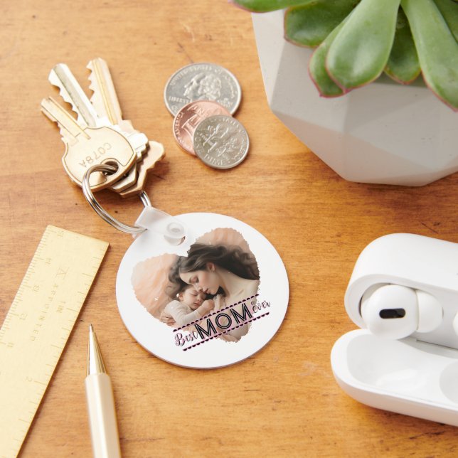 Heart You, Best Mum Ever Key Ring (Desk)