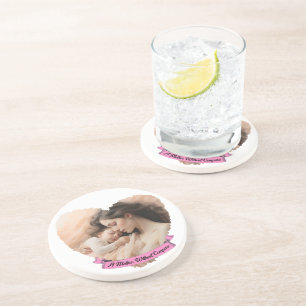 Heart You, Custom Text & Photo Coaster