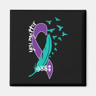 Heart You Problem 988 Suicide Prevention Awareness Magnet
