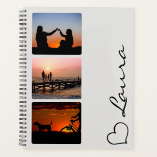 Heart Your Name Photo Script Custom Gift Planner
