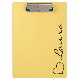Heart Your Name Script Custom Gift Clipboard