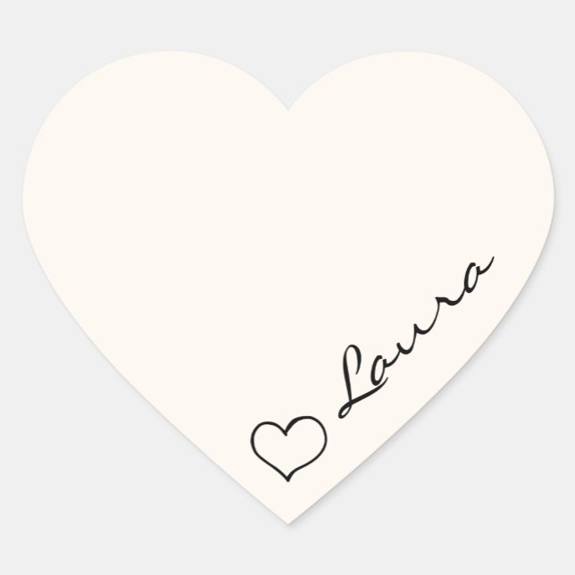 Heart Your Name Script Custom Gift Sticker (Creator Uploaded)