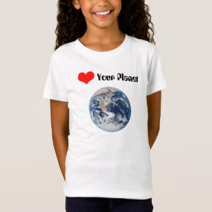 Heart Your Planet! Alien Peace Sign T-Shirt