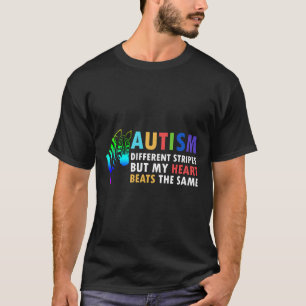 Heart Zebra Saying Inspirational Autism Awareness T-Shirt
