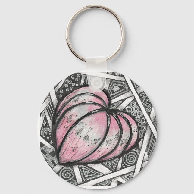 Heart Zen Keychain (Front)