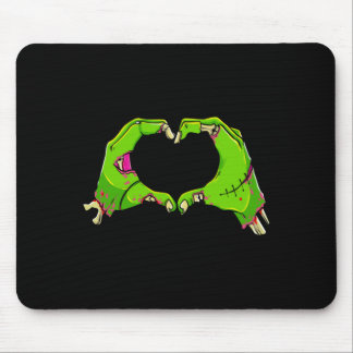 Heart Zombies Halloween Funny Love Horror Mens Mouse Mat