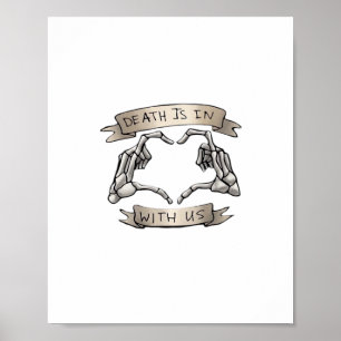 Heartagram - Death Is Classic - Skeleton Hand Hear Poster