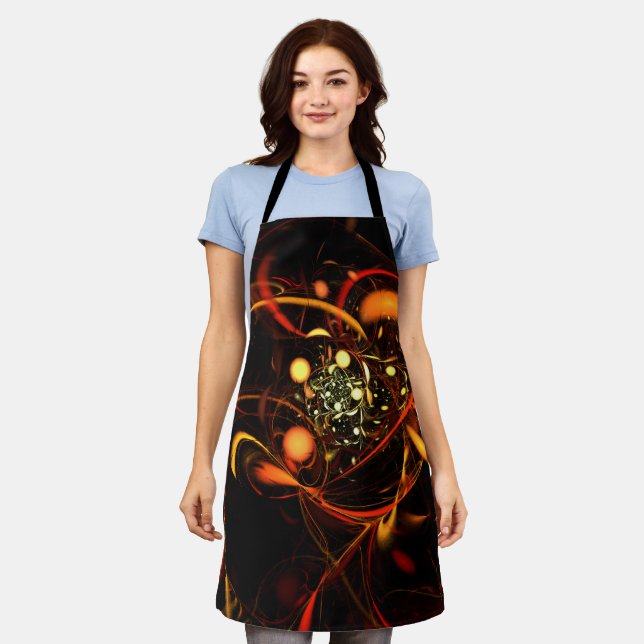 Heartbeat Abstract Art Apron (Worn)