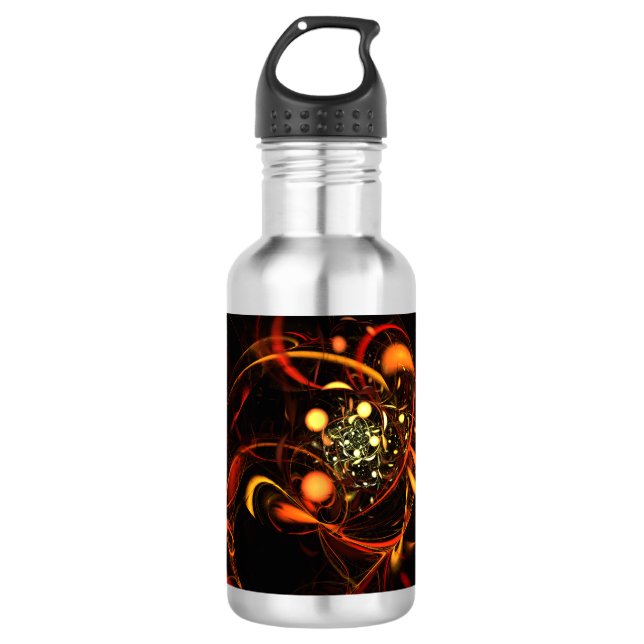 Heartbeat Abstract Art Bottle (Front)