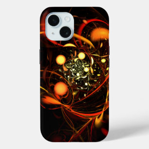 Heartbeat Abstract Art iPhone 15 Case