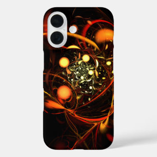 Heartbeat Abstract Art iPhone 16 Case