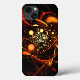 Heartbeat Abstract Art iPhone 13 Case
