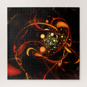 Heartbeat Abstract Art Jigsaw Puzzle