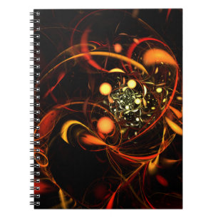 Heartbeat Abstract Art Notebook