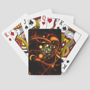 Heartbeat Abstract Art Playing Cards