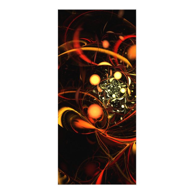 Heartbeat Abstract Art Rack Card (Front)