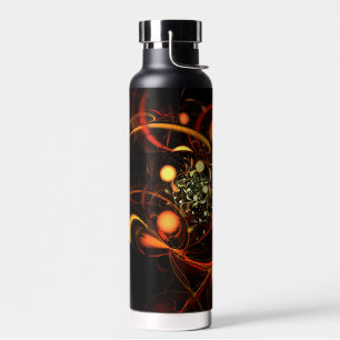 Heartbeat Abstract Art Water Bottle