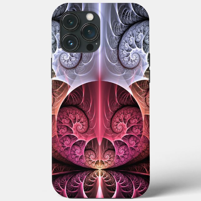 Heartbeat, Abstract Surreal Fantasy Fractal Art Case-Mate iPhone Case (Back)