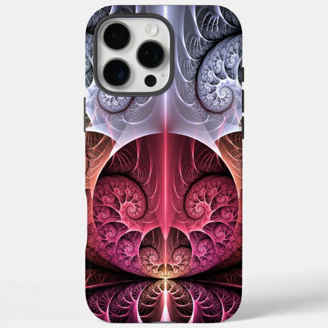 Heartbeat, Abstract Surreal Fantasy Fractal Art Case-Mate iPhone Case (Back)