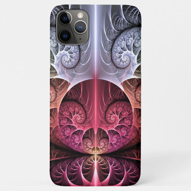 Heartbeat, Abstract Surreal Fantasy Fractal Art Case-Mate iPhone Case (Back)