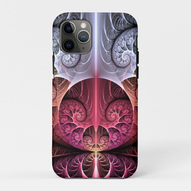 Heartbeat, Abstract Surreal Fantasy Fractal Art Case-Mate iPhone Case (Back)