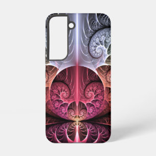 Heartbeat, Abstract Surreal Fantasy Fractal Art Samsung Galaxy Case