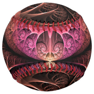 Heartbeat, Abstract Surreal Fantasy Fractal Art Softball