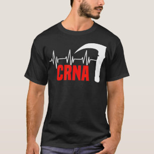 Heartbeat Anesthetist Nurse CRNA Anesthesiology An T-Shirt