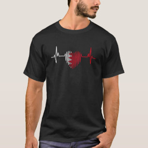Heartbeat Bahrain Flag T-Shirt