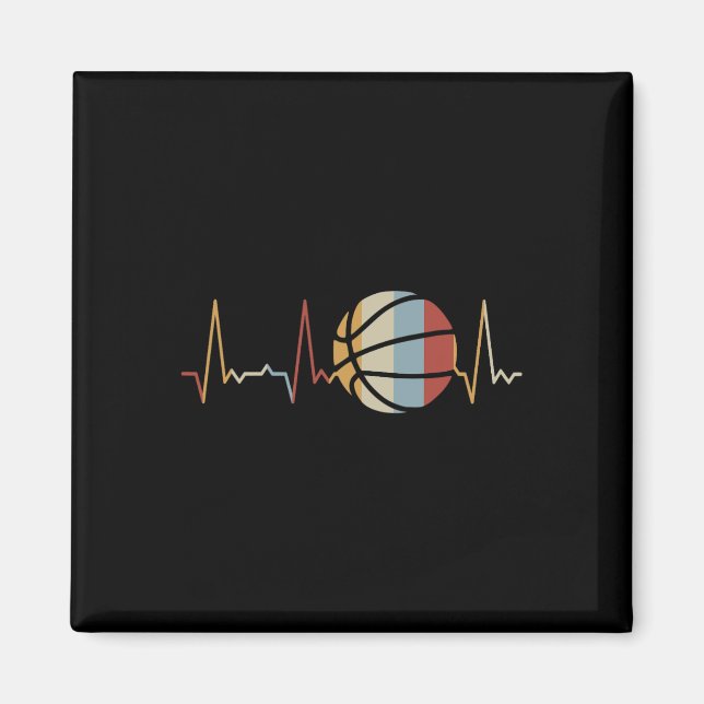 Heartbeat Basketball 2 Magnet (Front)