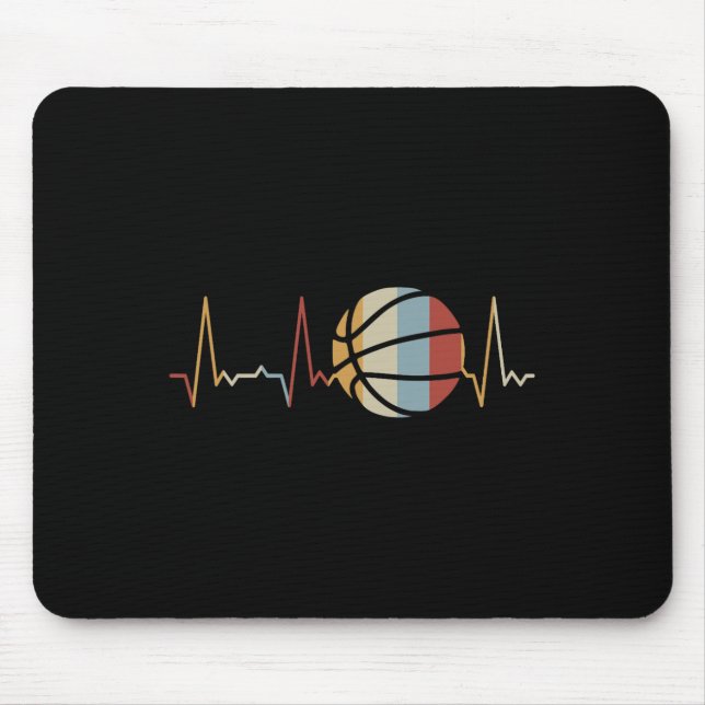 Heartbeat Basketball 2 Mouse Mat (Front)