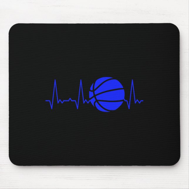 Heartbeat Basketball 3 Mouse Mat (Front)