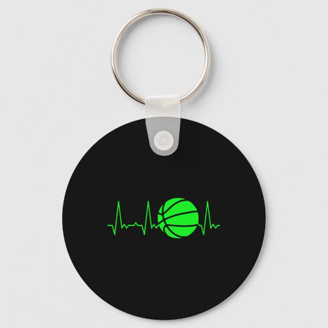 Heartbeat Basketball 5 Key Ring (Front)