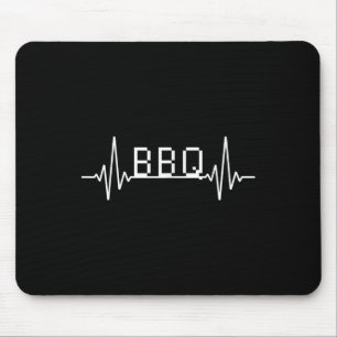 Heartbeat Bbq Grill Masters Gift Bbq Themed Heartb Mouse Mat