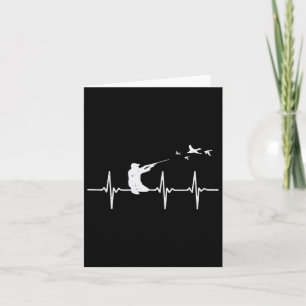 Heartbeat Bird Shooting Hunting Duck Goose Hunter  Card