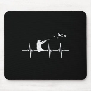 Heartbeat Bird Shooting Hunting Duck Goose Hunter Mouse Mat