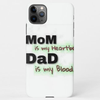 Heartbeat & Blood Parents Quote Phone Case