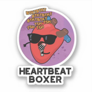 Heartbeat Boxer Funny Music Heart Pun