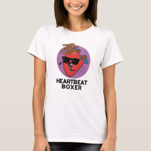 Heartbeat Boxer Funny Music Heart Pun  T-Shirt