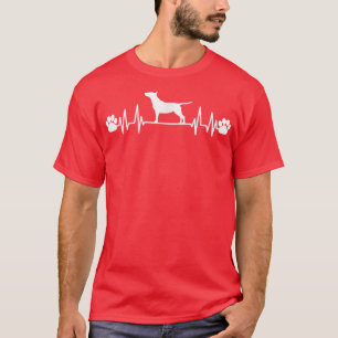 Heartbeat Bull Terrier Terrier Dog Bull Terrier T-Shirt