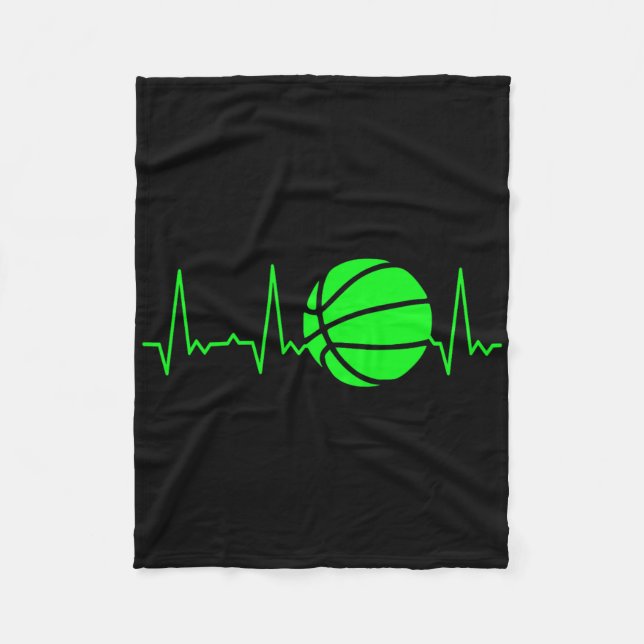 Heartbeat Bysketbyll 5  Fleece Blanket (Front)